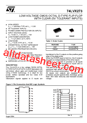 74LVX273MTR型号图片