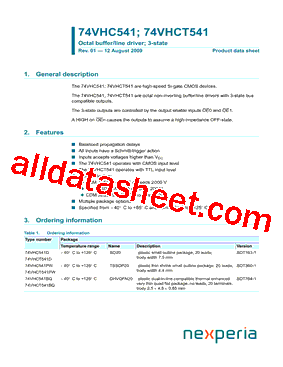 74VHC541BQ,115型号图片