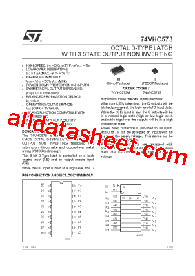 74VHC573TTR型号图片