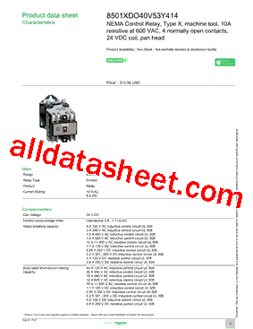 8501XDO40V53Y414型号图片