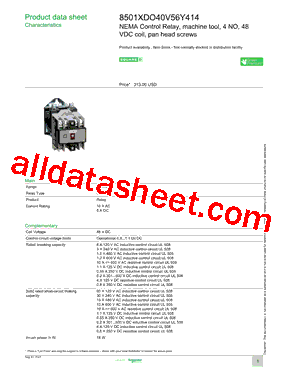 8501XDO40V56Y414型号图片