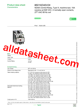 8501XO40V04型号图片