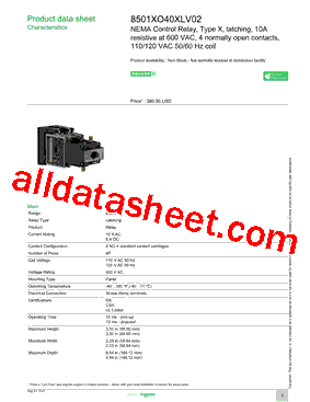 8501XO40XLV02型号图片