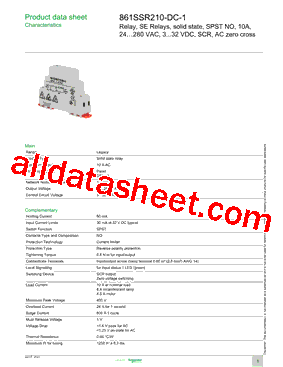 861SSR210-DC-1型号图片