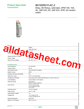 861SSR610-AC-2型号图片