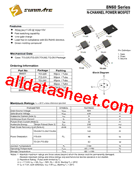 8N60D型号图片
