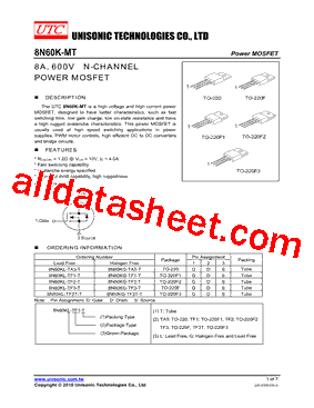 8N60KL-TA3-T型号图片