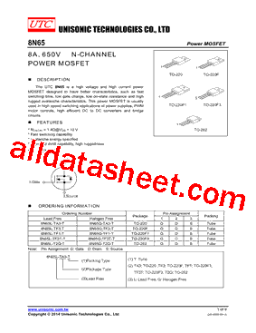 8N65G-TA3-T型号图片