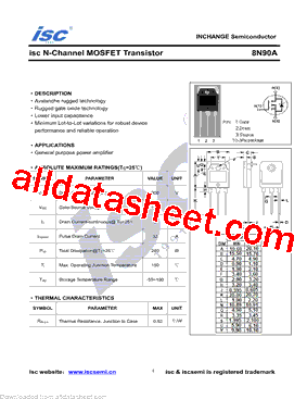 8N90A型号图片