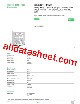 9050JCK1F5V20型号图片