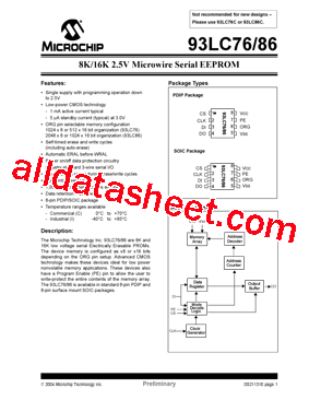 93LC86-I/P型号图片