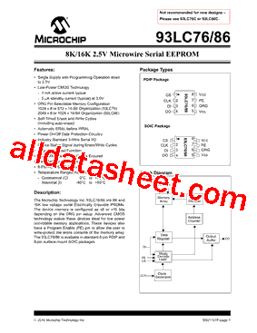 93LC86IP型号图片