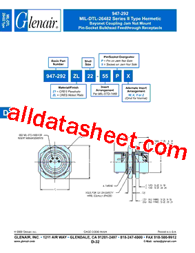 947-292Z110-55PZ型号图片