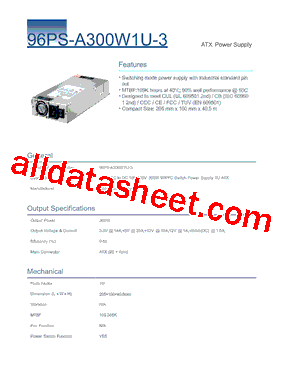 96PS-A300W1U-3型号图片