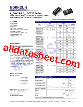 A0505S-W25型号图片