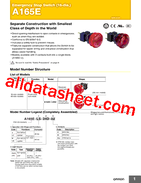 A165E-01L型号图片