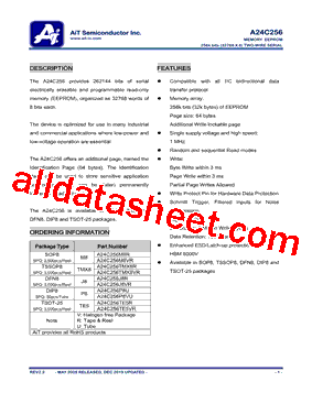 A24C256TE5R型号图片