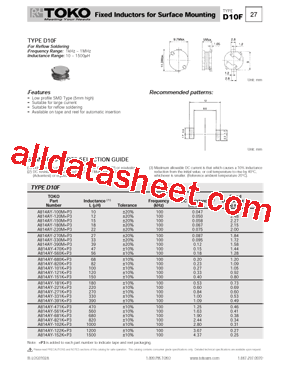 A814AY-221K型号图片