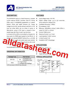 A8169E6VR025型号图片