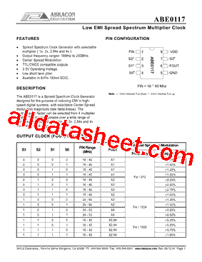 ABE0117型号图片