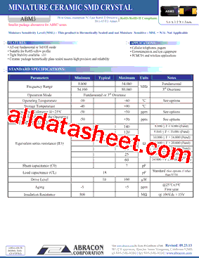 ABM3-14.31818MHZ-S-C-4型号图片