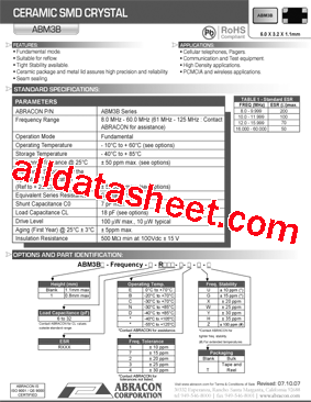 ABM3B-10.000MHZ-10-1-U-T-CUTTAPE型号图片