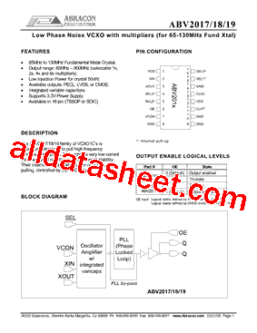 ABV2019型号图片