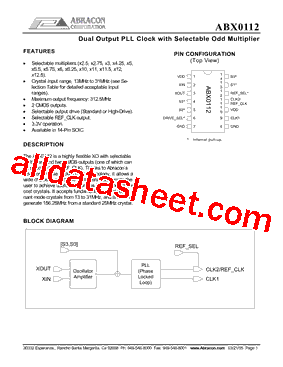 ABX0112型号图片