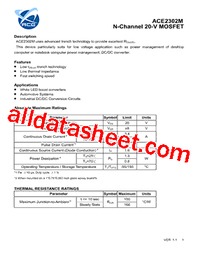 ACE2302M型号图片