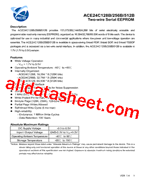 ACE24C512B型号图片