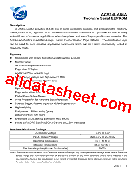 ACE24LA64ADPUH型号图片