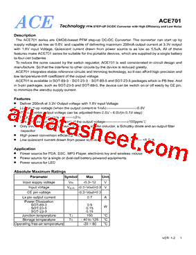 ACE701436AM+型号图片