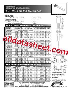 ACF21U8D型号图片