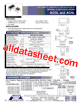 ACHL-25.000KHZ-DC型号图片