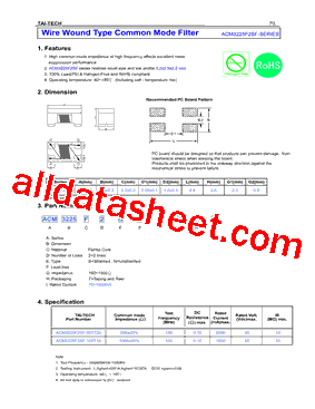 ACM3225F2SF-501T20型号图片