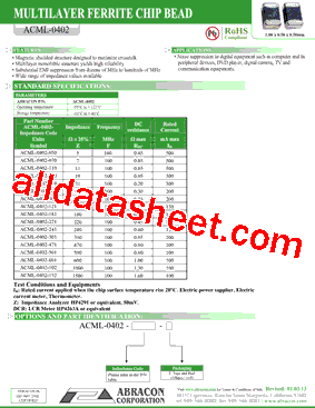 ACML-0402-800-T型号图片