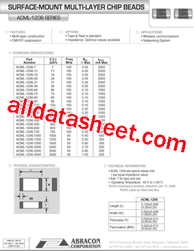 ACML-1206-300型号图片