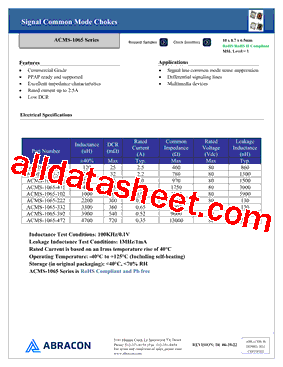 ACMS-1065-471型号图片