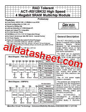 ACT-RS128K32N-035F2M型号图片