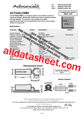 ACT2X6LCSMX型号图片