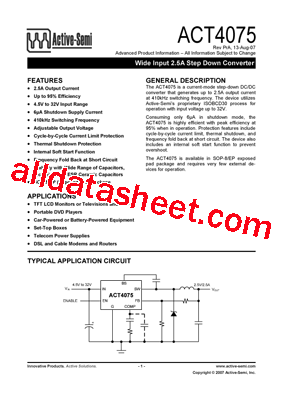 ACT4075型号图片