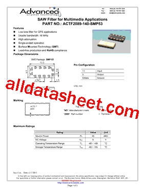 ACTF2089-140-SMP53型号图片