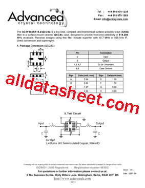 ACTF4024/419.2/QCC8C型号图片