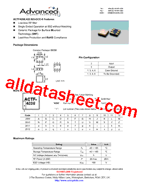 ACTF4208型号图片