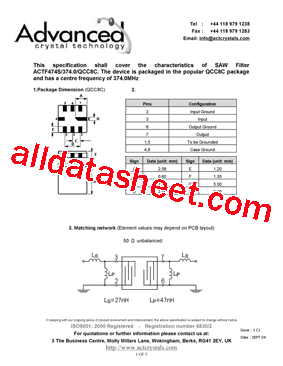 ACTF474S型号图片
