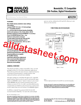 AD5259BCPZ10-R7型号图片