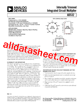 AD532JCHIP型号图片