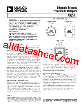 AD534SD型号图片