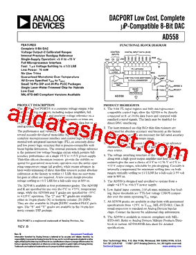 AD558TE/883B型号图片