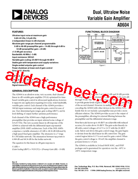 AD604ARSZ-RL型号图片